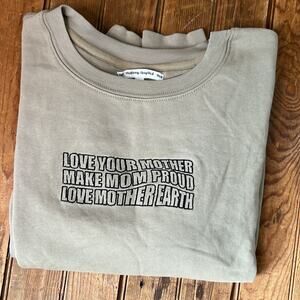 Women’s Revolve sweatshirt  top Well Being crew neck organic size small NWT new